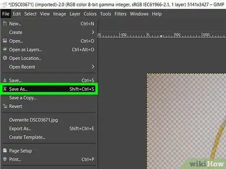 Image intitulée Make a Transparent Image Using Gimp Step 11