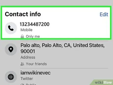 Image intitulée Hide Your Phone Number on Facebook Step 5