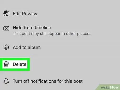 Image intitulée Delete a Facebook Post Step 12