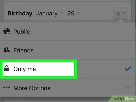 Image intitulée Hide Your Birthday on Facebook Step 8