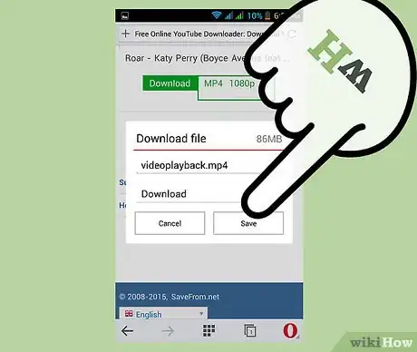 Image intitulée Download Videos from YouTube Using Opera Mini Web Browser (Mobile) Step 8