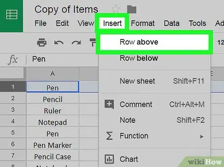 Image intitulée Make a Header on Google Sheets on PC or Mac Step 3