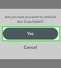 débloquer une personne sur Snapchat