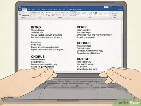 Image intitulée Write Song Lyrics Step 1