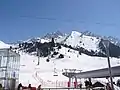 View of the mountains from the cable car station