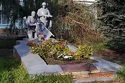 Mass grave of Soviet soldiers in Vakhrusheve