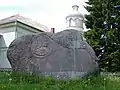 Monument to folklorist Gotthard Friedrich Stender at Sunākste Church