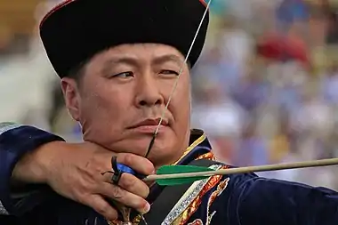 Image 4Balzhinima TsyrempilovPhotograph: Аркадий ЗарубинBalzhinima Tsyrempilov is a World Cup-winning and former world number-one archer from Russia. He has competed in both the 2004 and 2008 Summer Olympics, though he has not medalled.More selected pictures