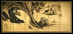 Landscapes with the Chinese Literati Su Shi and Tao Qian, section one