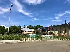 earth-ground-God temple made from EMU100 carbody