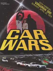 The 1979 Virginia 500 program cover, parodying the  Star Wars film.