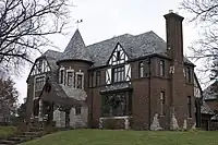 Tudor revival home in Toledo, Ohio designed by Stephen M. Jokel
