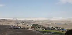West Wendover, Nevada viewed from a hill west of town