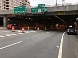 I-395 northbound along the Center Leg Freeway at exit 10
