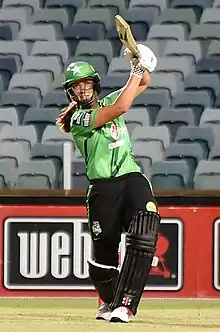 Flintoff batting for Melbourne Stars in October 2022
