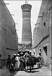 Kalyan Minaret in 1913. The photo of Wilhelm Harteveld