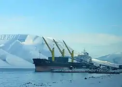 Bulk Carrier Sider King at Adventfjorden