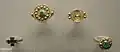 Image of the gold finger ring with the bust of the lady.