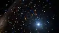 Artist's impression of the black hole binary system in NGC 3201.