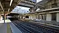 The north end of the platforms in November 2014