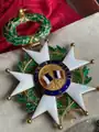 Grand Cross badge of the Legion d'Honneur, in gold by Ouizille Lemoine et Fils, from the Third Republic (Reverse).