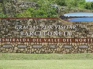 Thank you for visiting message on rock wall