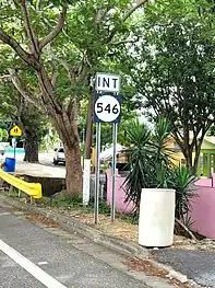 PR-153 near its junction with PR-546 in Coamo