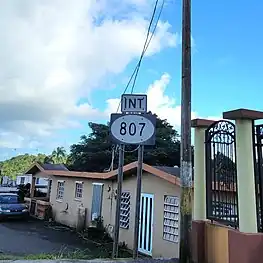 PR-805 near its junction with PR-807 in Negros barrio