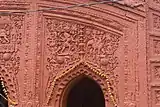 Front side of the temple - Ramayana war scene