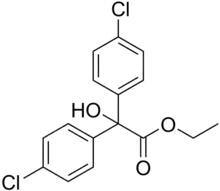 Skeletal formula of chlorobenzilate