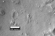 Close-up of surface in Argyre quadrangle, as seen by HiRISE, under the HiWish program.
