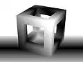 Depth Map: Nearer the Focal Plane is darker
