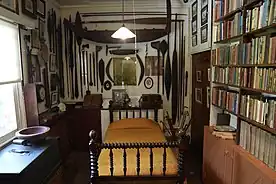 Duff’s room at The Elms - Formerly the Te Papa Mission Station. Duff was a passionate collector of everything. He surrounded himself with books, pictures and artifacts
