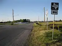 Intersection of FM 1164 and SH 60 south of East Bernard
