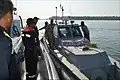 Kerala coastal police boat.