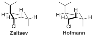 The Hofmann product is formed exclusively because the anti-periplanar geometry necessary for the Zaitsev product is impossible.
