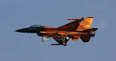 Image 4Solo Display TeamPhoto: Łukasz GolowanowThe F-16 Solo Display Team is one of three solo aerobatics display teams of the Royal Netherlands Air Force. It is currently based at Volkel Air Base in the Dutch province of North Brabant and consists of the pilot, two instructors and seven ground crew.More selected pictures
