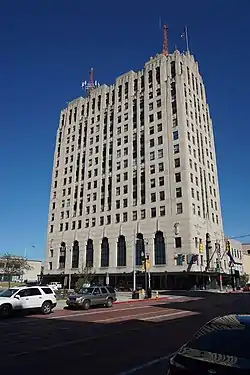 High-rise building with Art Deco design