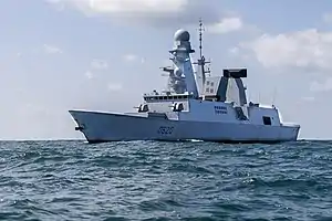 The destroyer Forbin (D620).
