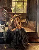 Seated Angel on the Stairs (1910)