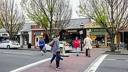 Garden City's town center in August 2017.