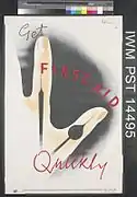 Get First Aid Quickly (recto) wrong - Right (verso) Art.IWMPST14495
