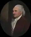 Colonel Isaac Barre wearing a cravat in the mid-eighteenth century