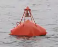 Bell buoy in the Kiel Fjord off Laboe