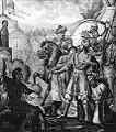 A Rus' prince being punished by the Golden Horde