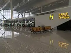 Self Check-in with baggage counter at Term­inal 2