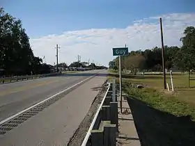 View is northwest on Highway 36 toward the intersection with FM 1994.