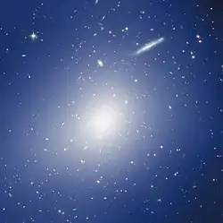 HAWK-I and Hubble explore RCS2 J2327 cluster with the mass of two quadrillion Suns.