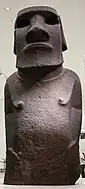 Room 24 – Rapa Nui statue Hoa Hakananai'a, 1000 AD, Wellcome Trust Gallery