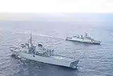 Kadmatt with Uraga during an exercise.
